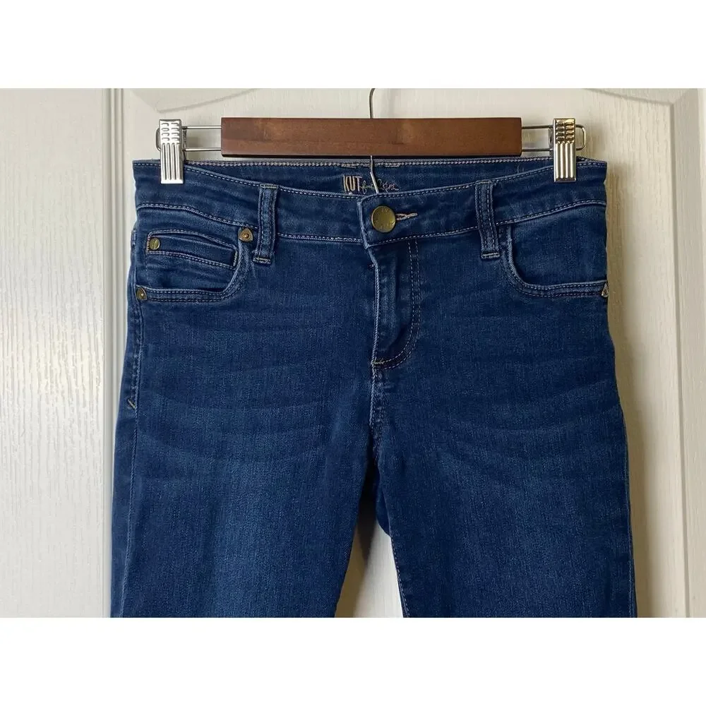 Kut from the Kloth Women's Dark Wash Skinny Jeans Size 0